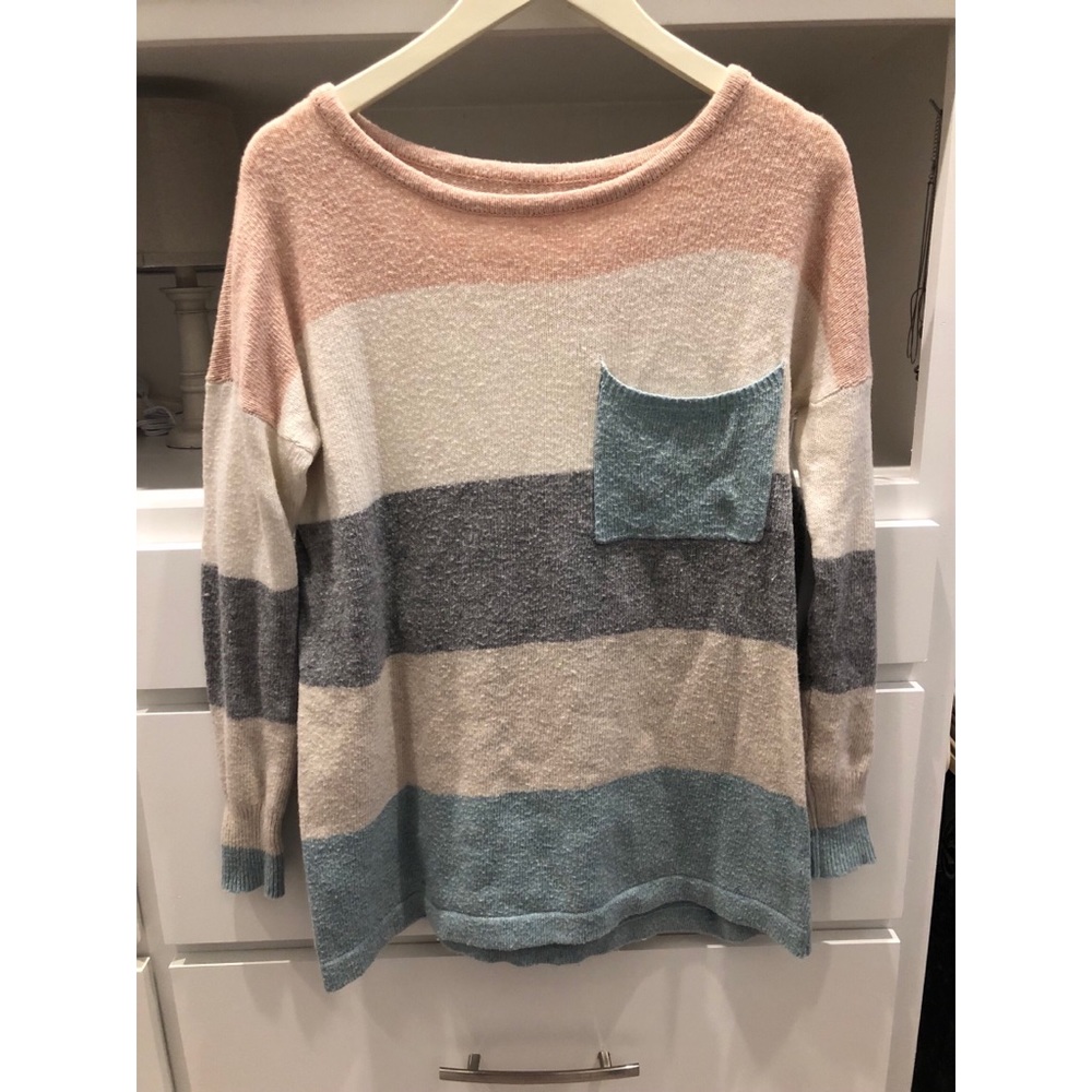 Oversized striped sweater